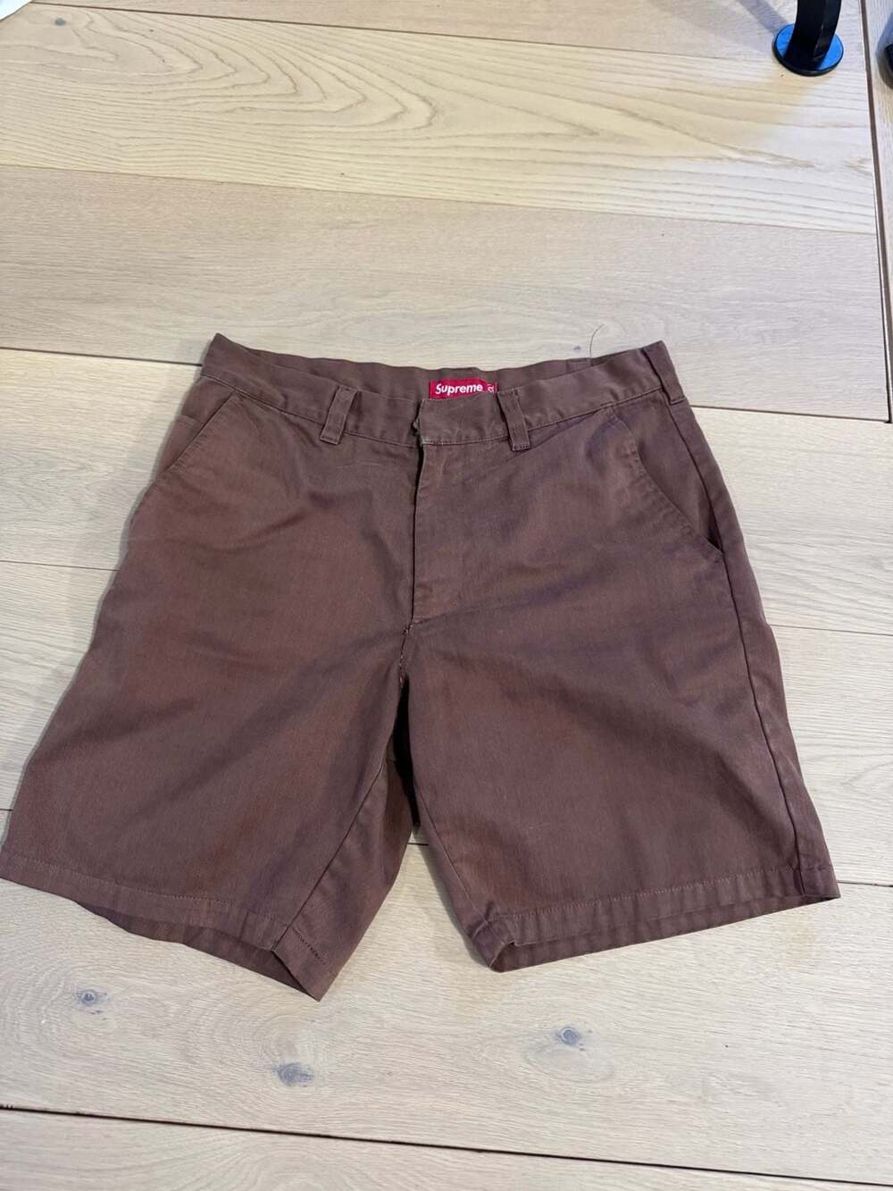 Supreme Work Shorts Brown Size 32